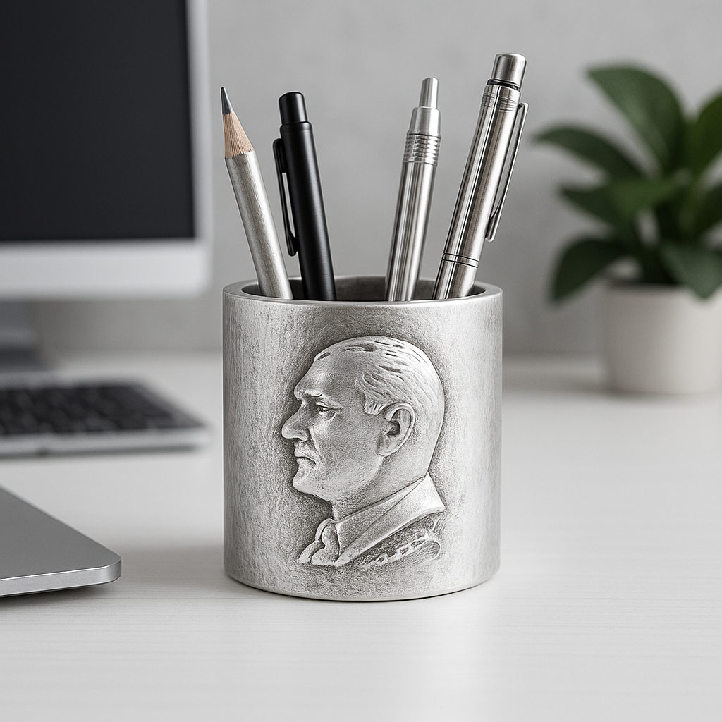 ATATÜRK KALEMLİK YUVARLAK - Görsel 2